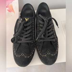 Louis Vuitton Studded Suede Sneaker